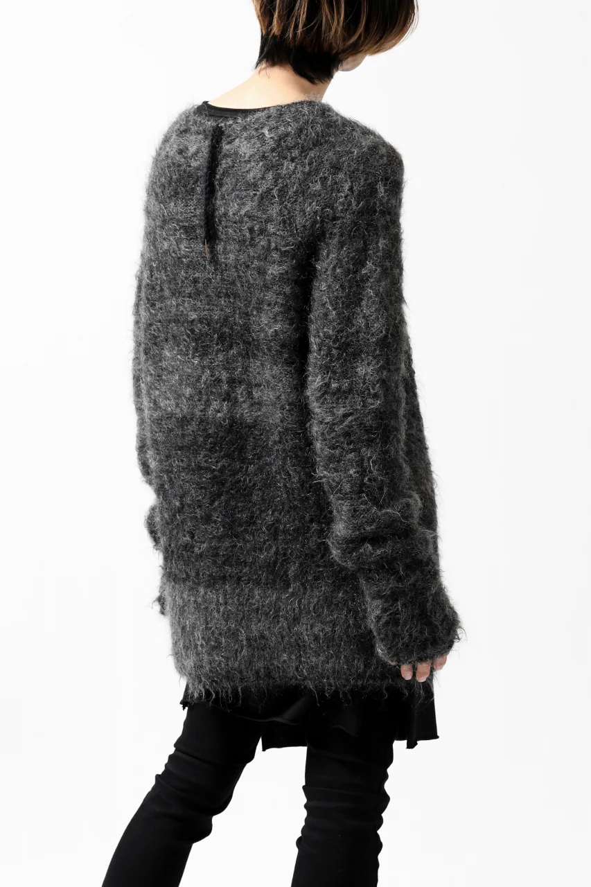 KLASICA BLIND MOHAIR KNIT SWEATER / FLUFFY 3.5G (MIX GREY) - Image 21