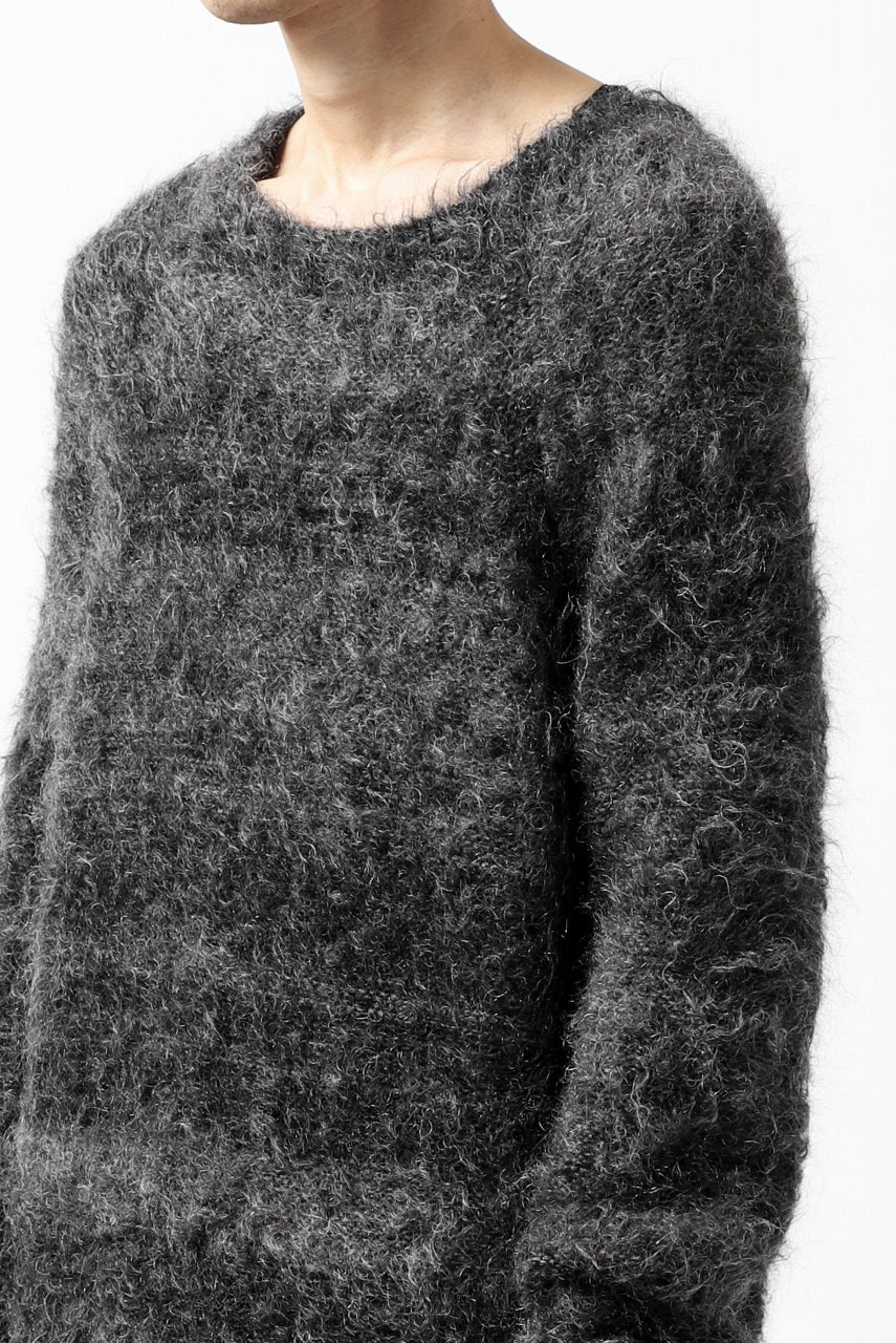 KLASICA BLIND MOHAIR KNIT SWEATER / FLUFFY 3.5G (MIX GREY) - Image 28