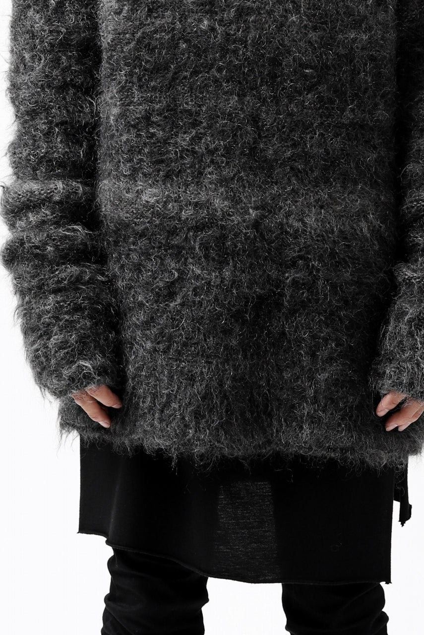KLASICA BLIND MOHAIR KNIT SWEATER / FLUFFY 3.5G (MIX GREY) - Image 29