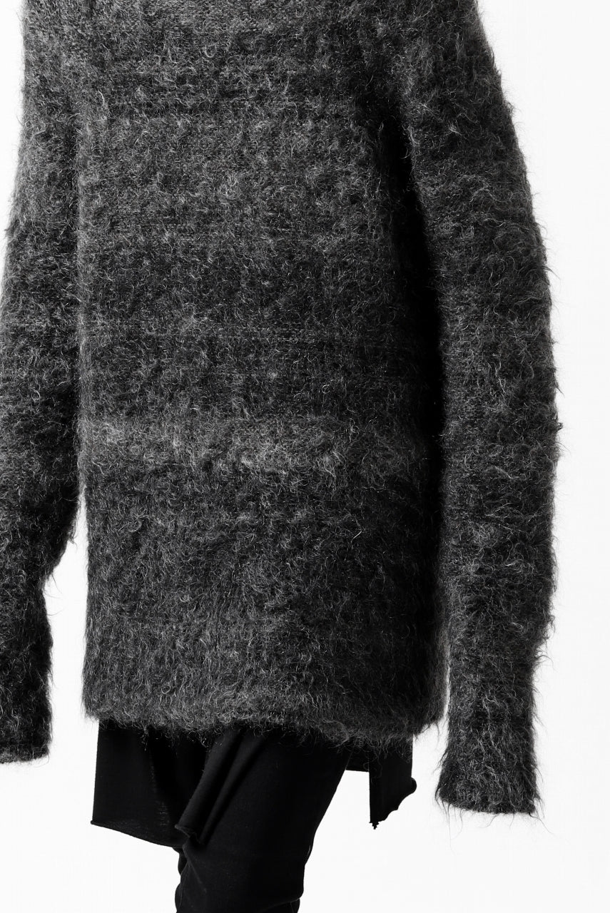 KLASICA BLIND MOHAIR KNIT SWEATER / FLUFFY 3.5G (MIX GREY) - Image 32