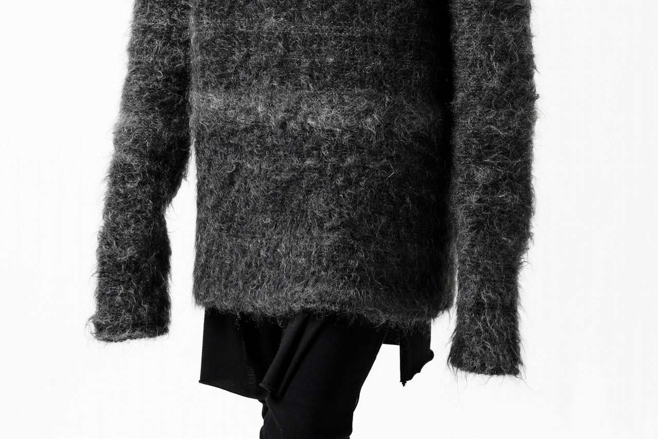 KLASICA BLIND MOHAIR KNIT SWEATER / FLUFFY 3.5G (MIX GREY) - Image 39