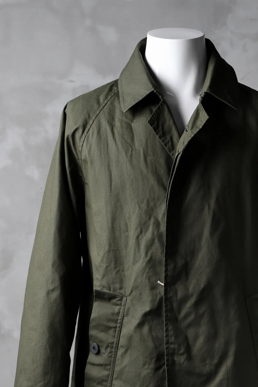 KLASICA BURRY MAC COAT / PARAFFINED COTTON (OLIVE) - Image 13
