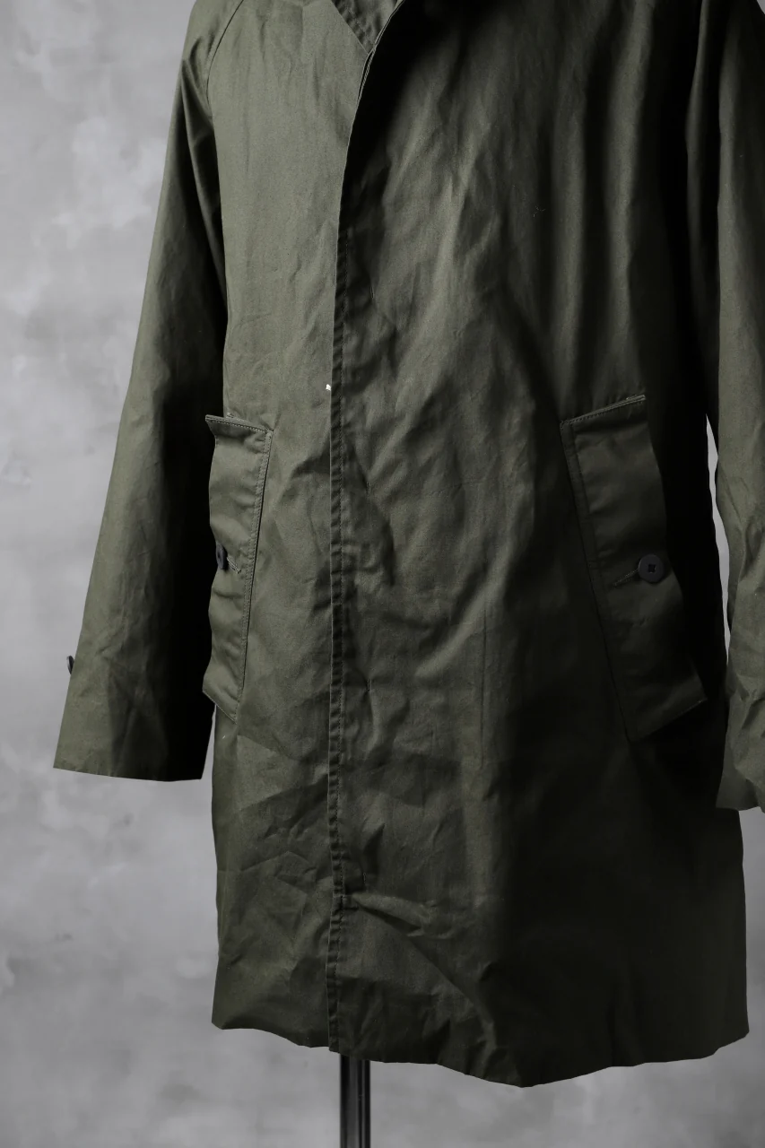 KLASICA BURRY MAC COAT / PARAFFINED COTTON (OLIVE) - Image 15