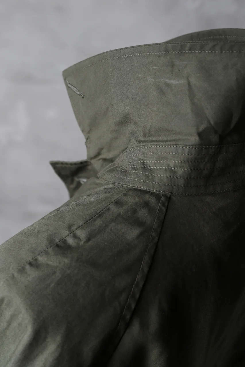 KLASICA BURRY MAC COAT / PARAFFINED COTTON (OLIVE) - Image 20
