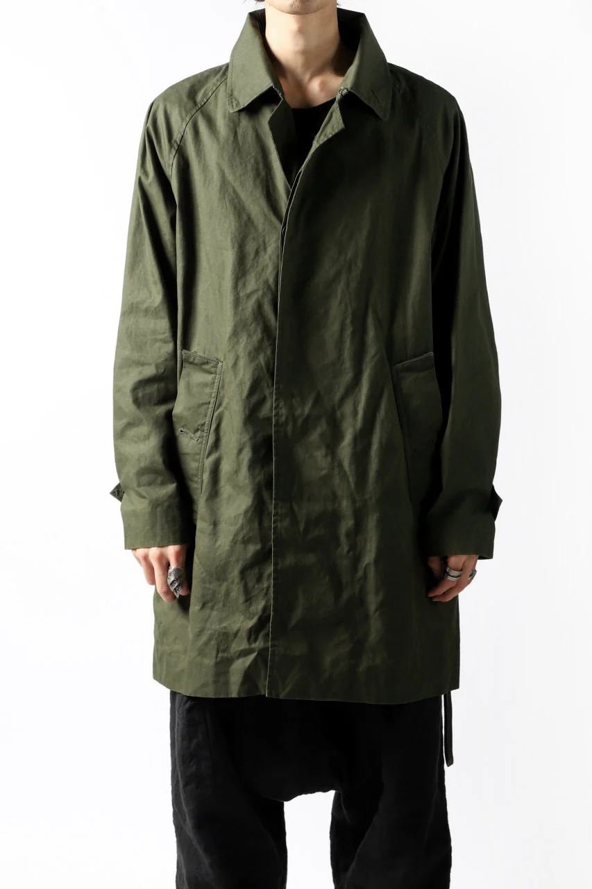 KLASICA BURRY MAC COAT / PARAFFINED COTTON (OLIVE) - Image 29