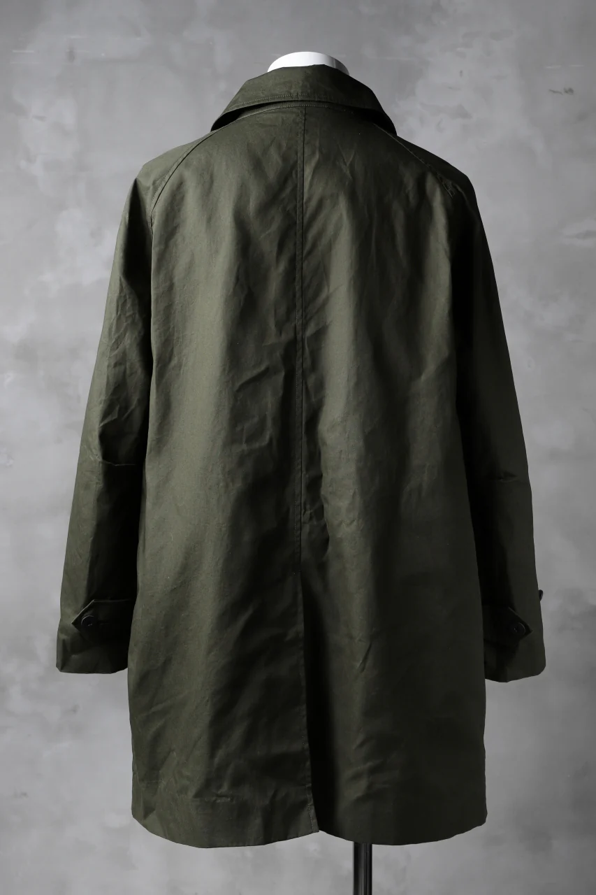 KLASICA BURRY MAC COAT / PARAFFINED COTTON (OLIVE) - Image 3