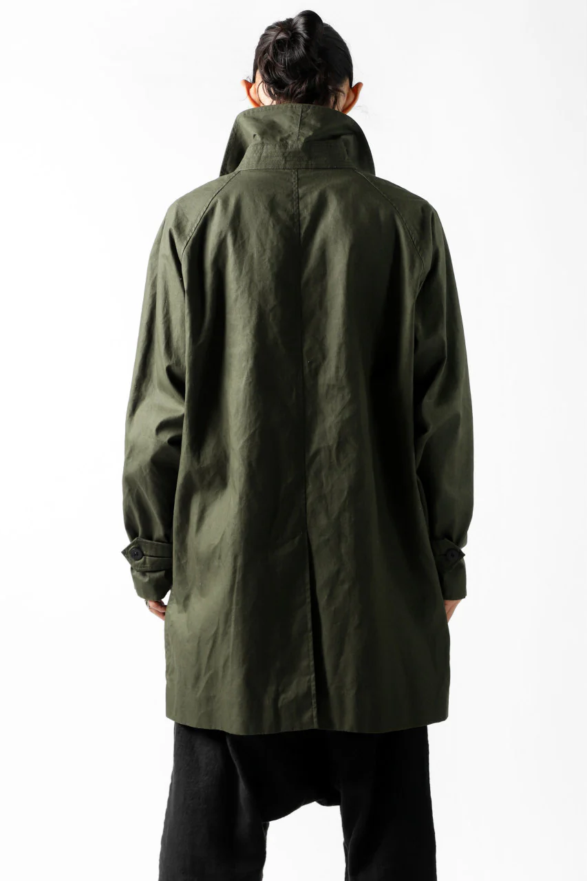 KLASICA BURRY MAC COAT / PARAFFINED COTTON (OLIVE) - Image 30