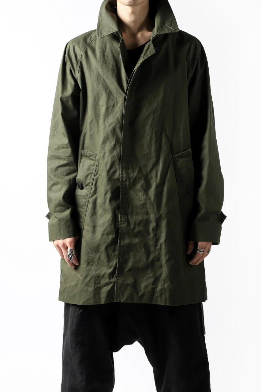 KLASICA BURRY MAC COAT / PARAFFINED COTTON (OLIVE) - Image 34
