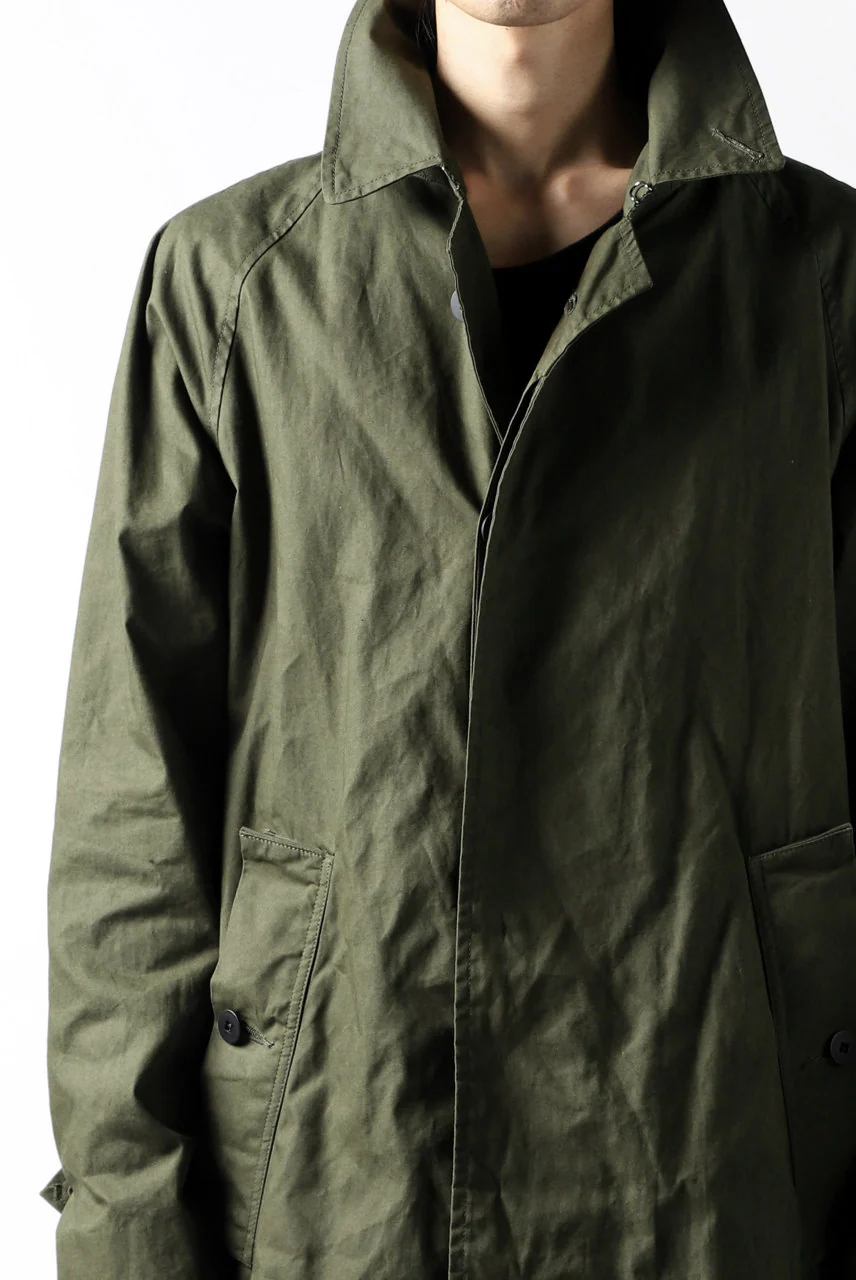 KLASICA BURRY MAC COAT / PARAFFINED COTTON (OLIVE) - Image 38