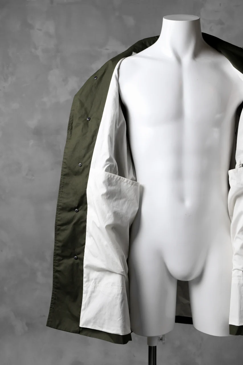 KLASICA BURRY MAC COAT / PARAFFINED COTTON (OLIVE) - Image 6
