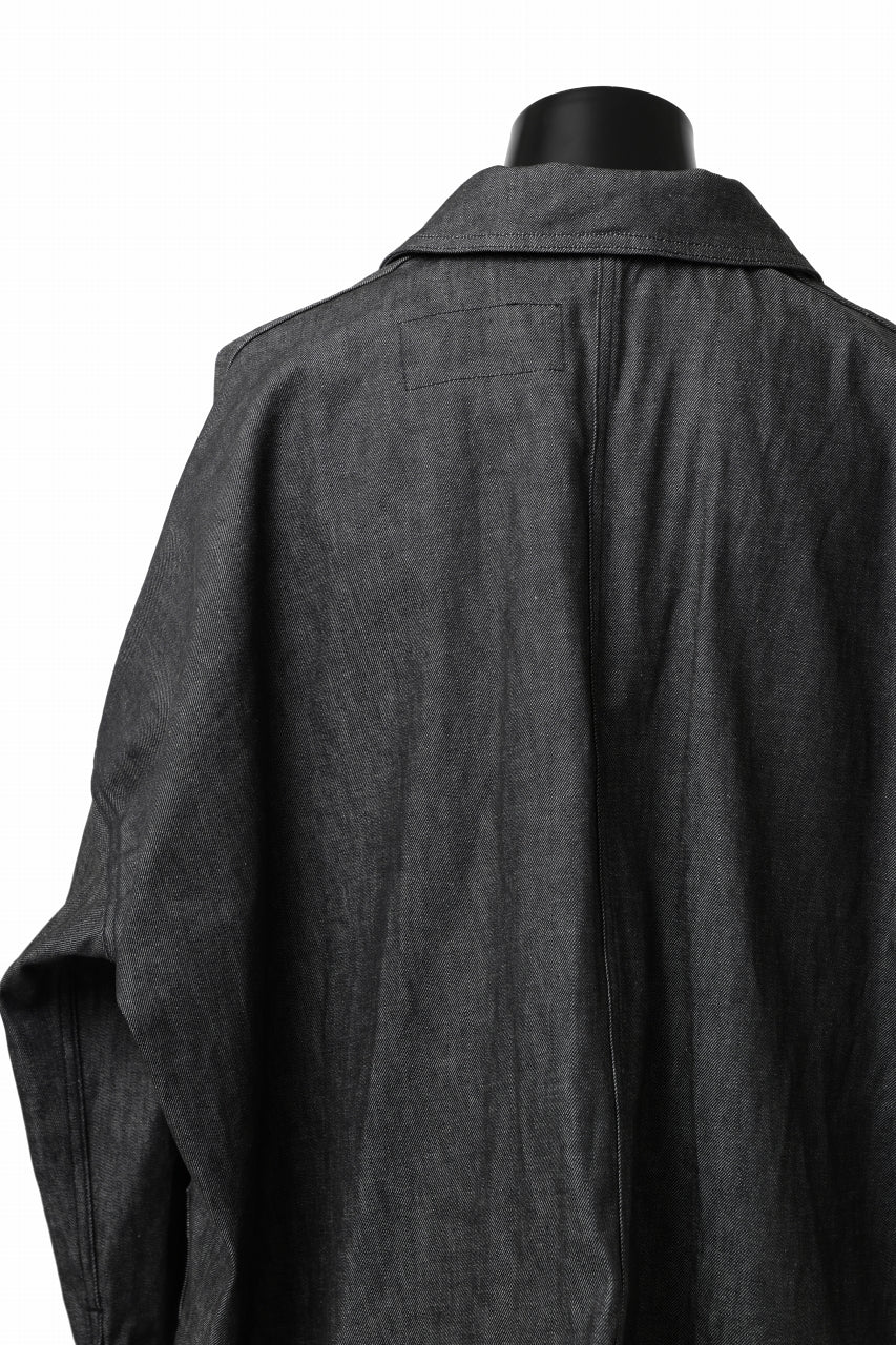 KLASICA CHEVAL EXTRA WIDE WORK JACKET / LIGHT WEIGHT DENIM (BLACK DENIM) - Image 12