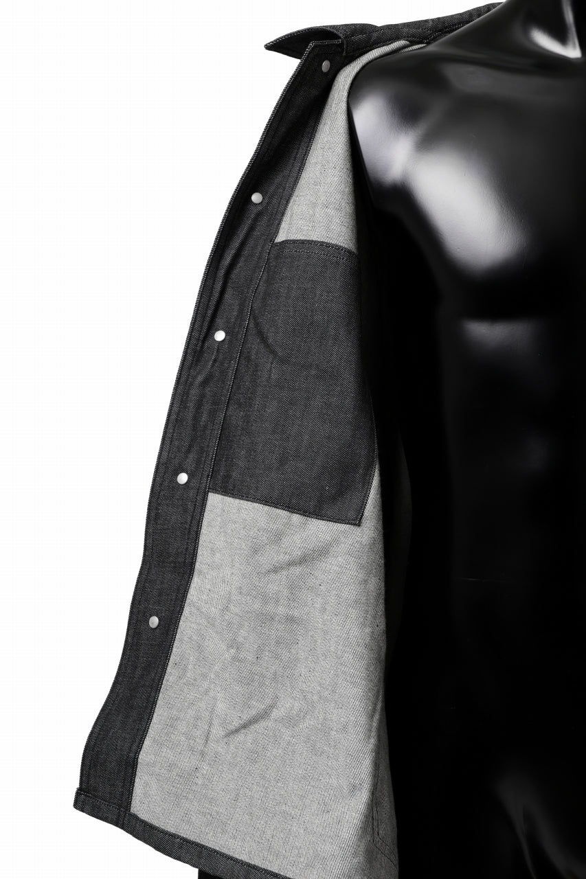 KLASICA CHEVAL EXTRA WIDE WORK JACKET / LIGHT WEIGHT DENIM (BLACK DENIM) - Image 17