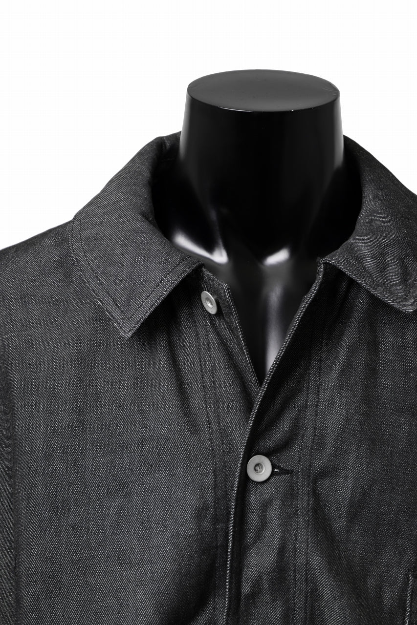 KLASICA CHEVAL EXTRA WIDE WORK JACKET / LIGHT WEIGHT DENIM (BLACK DENIM) - Image 8