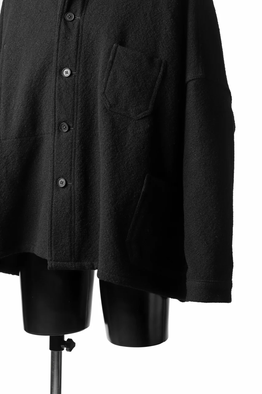 KLASICA CHEVAL WORK JACKET / WOOLxSILK BOLD DUNGAREES (BLACK) - Image 29