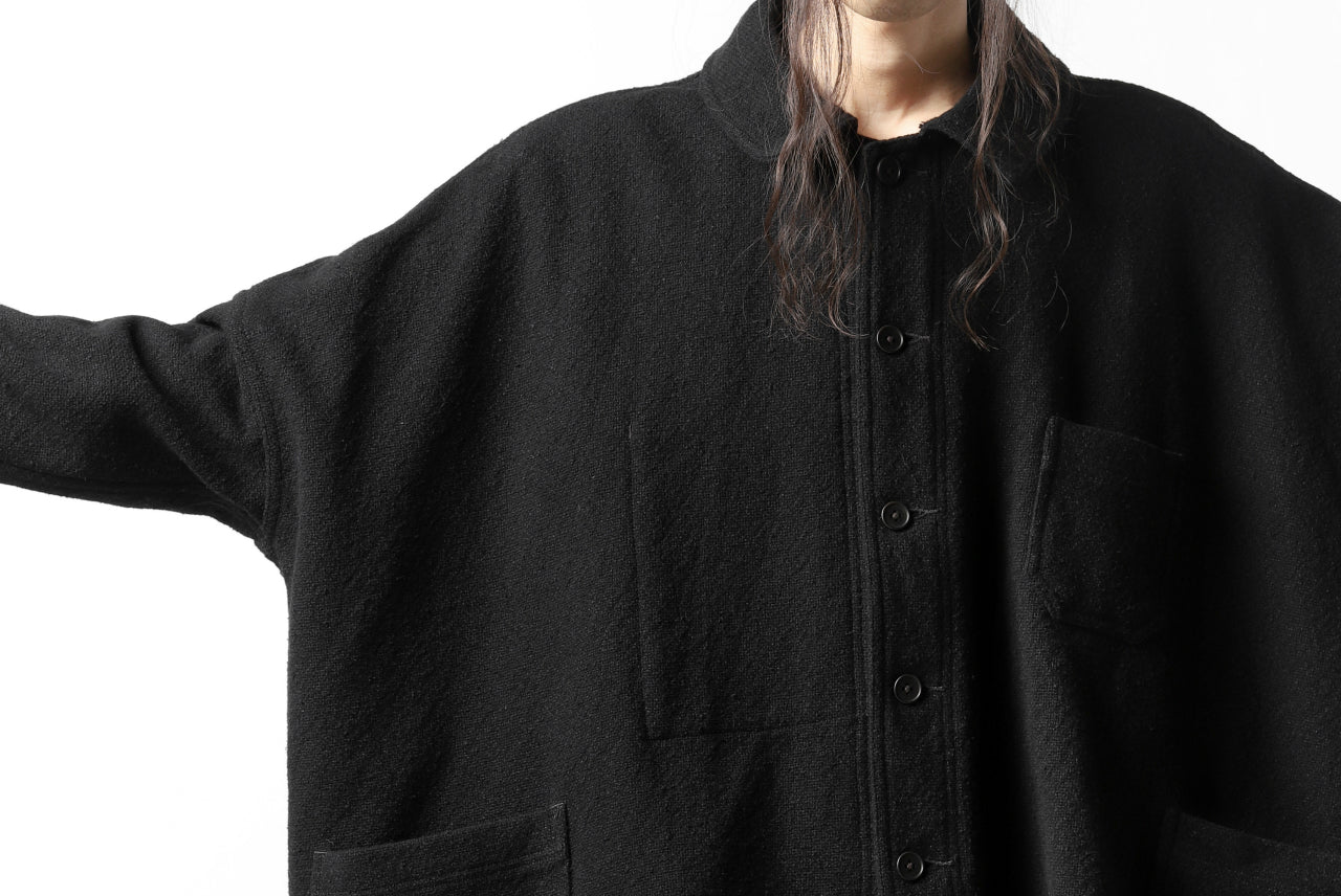 KLASICA CHEVAL WORK JACKET / WOOLxSILK BOLD DUNGAREES (BLACK) - Image 38