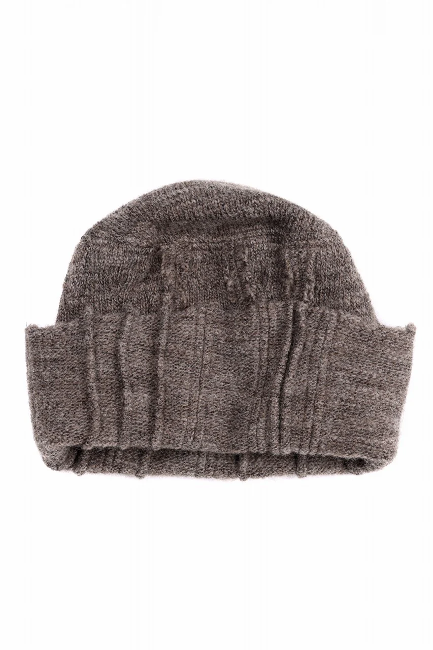 KLASICA CONEY DESERT WATCH CAP / URUGAY SLAB YARN NON MULESING WOOL (MOCHA) - Image 2