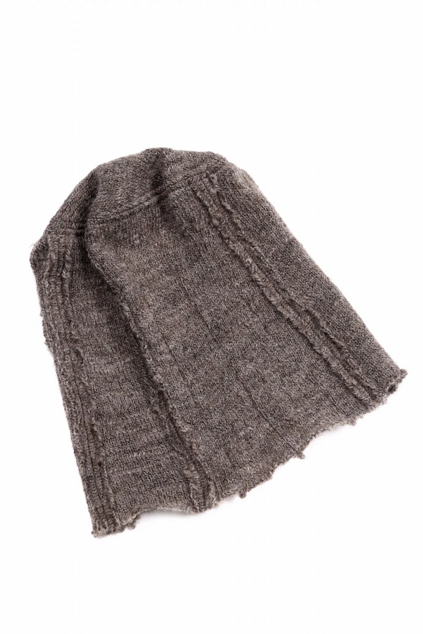 KLASICA CONEY DESERT WATCH CAP / URUGAY SLAB YARN NON MULESING WOOL (MOCHA) - Image 6