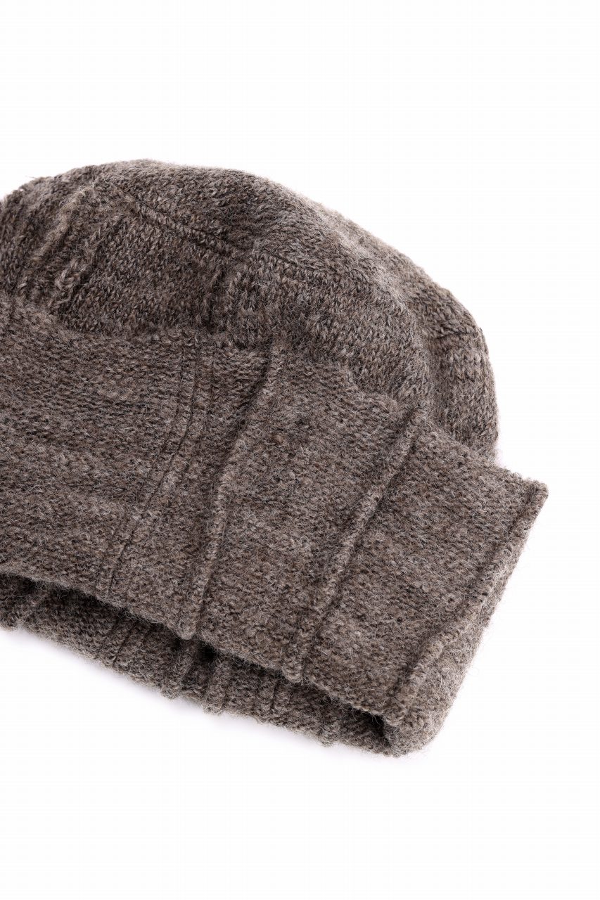 KLASICA CONEY DESERT WATCH CAP / URUGAY SLAB YARN NON MULESING WOOL (MOCHA) - Image 8