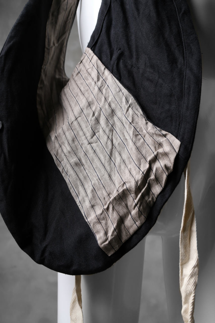 KLASICA CROSS BACK POCKET VEST / RAMIE (CARBON) - Image 15