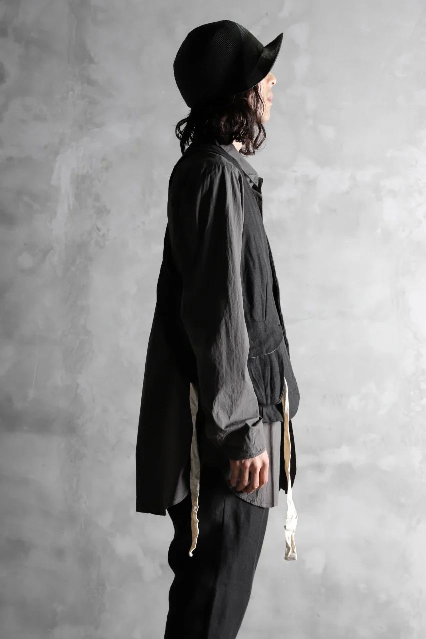 KLASICA CROSS BACK POCKET VEST / RAMIE (CARBON) - Image 30