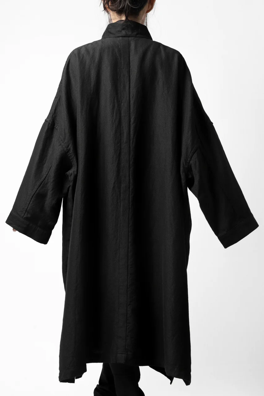 KLASICA CT30-REX BIG RECTANGLE COAT / SERGE WOOL&RAMIE (IRON) - Image 27