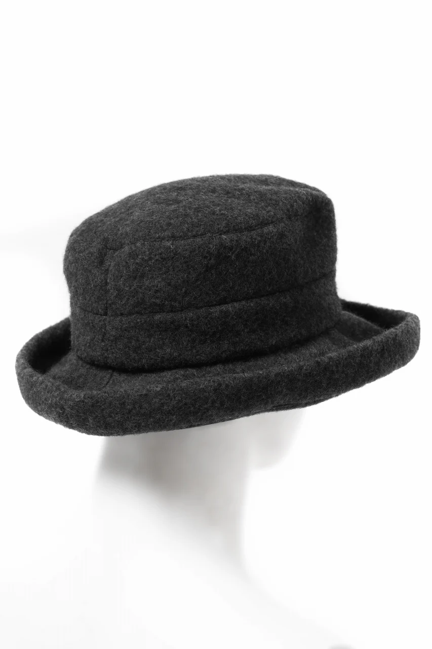 KLASICA CURVE BRIM VOLUME HAT / WOOL x ALPACA PILE (REVERSE PUFF) - Image 10