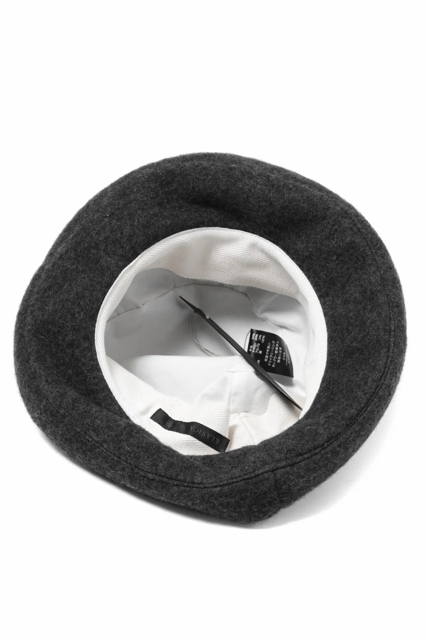 KLASICA CURVE BRIM VOLUME HAT / WOOL x ALPACA PILE (REVERSE PUFF) - Image 11