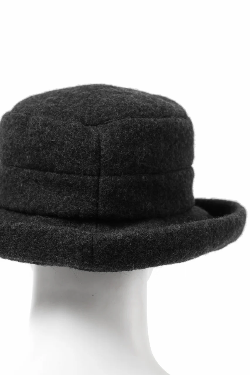 KLASICA CURVE BRIM VOLUME HAT / WOOL x ALPACA PILE (REVERSE PUFF) - Image 14