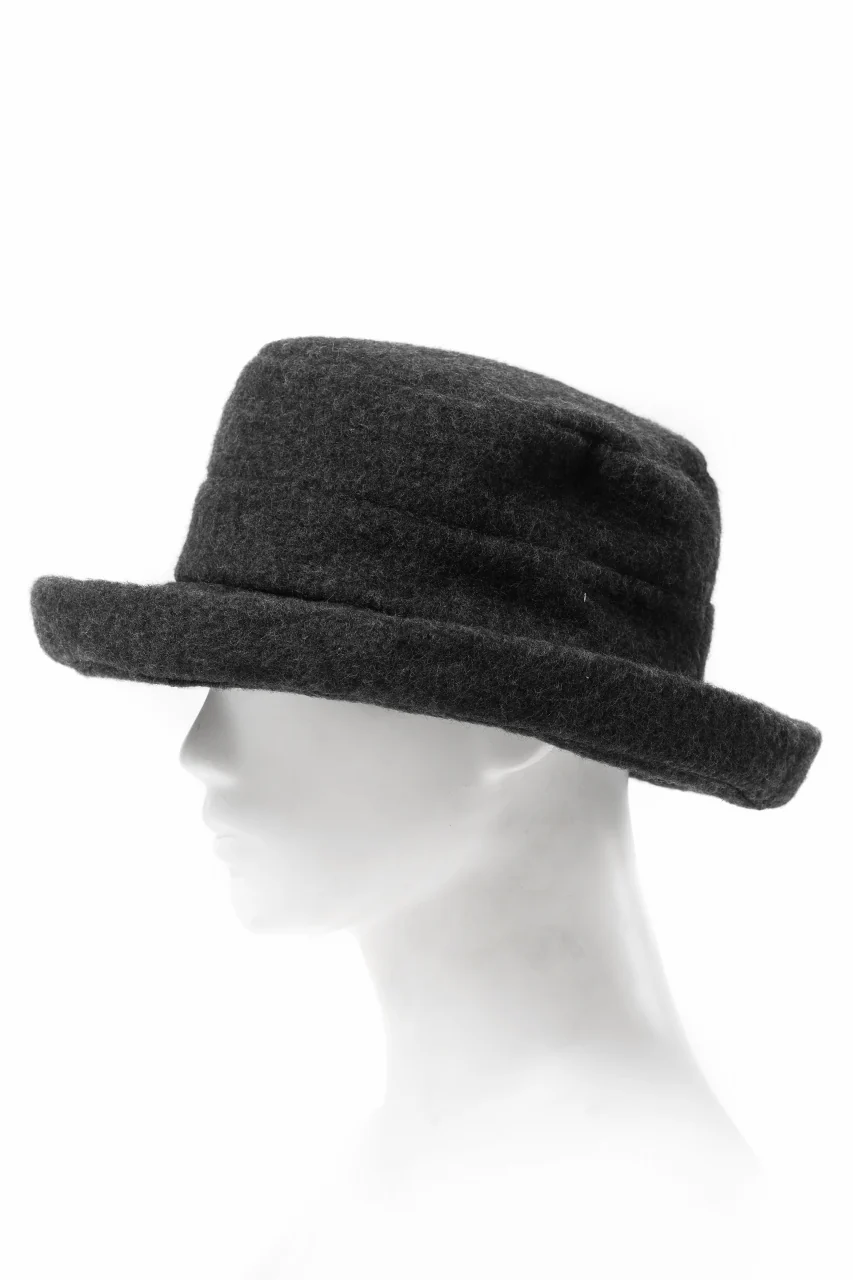 KLASICA CURVE BRIM VOLUME HAT / WOOL x ALPACA PILE (REVERSE PUFF) - Image 7
