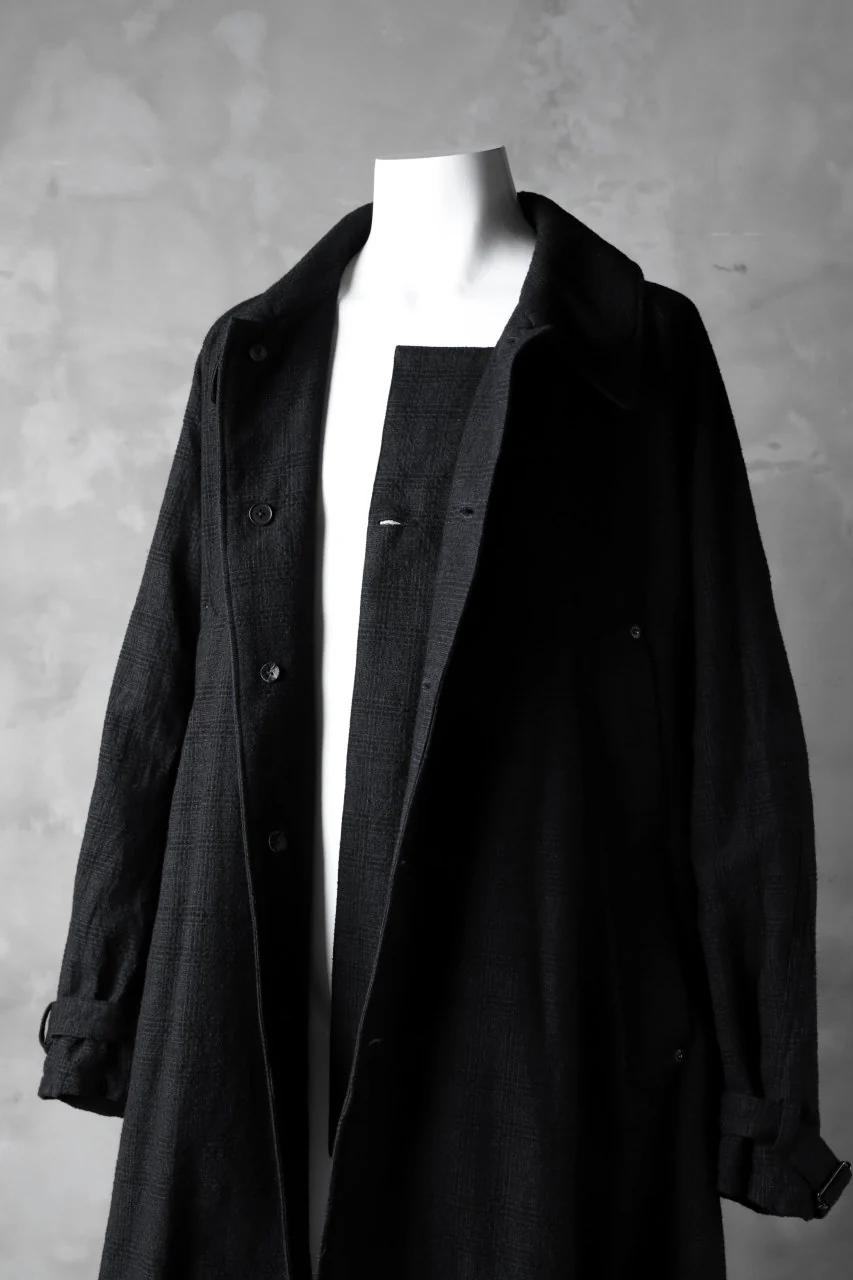 KLASICA DARK CHECK FR-US'40 COAT / WASH OUT MIX WEAVE (DARK CHECK) - Image 28