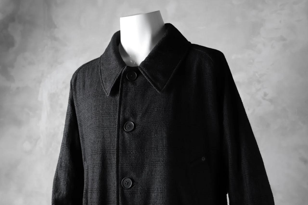 KLASICA DARK CHECK FR-US'40 COAT / WASH OUT MIX WEAVE (DARK CHECK) - Image 34