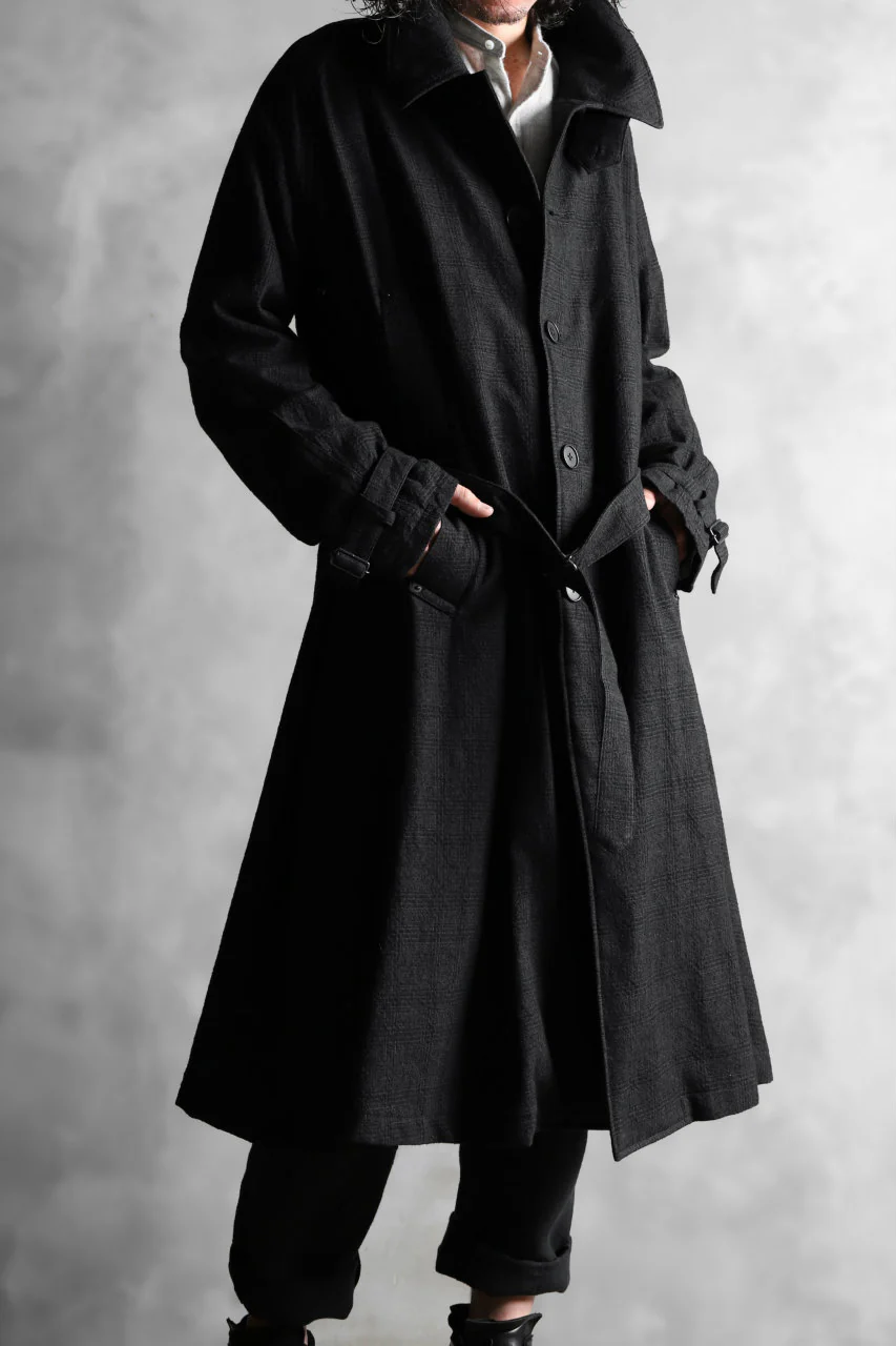 KLASICA DARK CHECK FR-US'40 COAT / WASH OUT MIX WEAVE (DARK CHECK) - Image 39