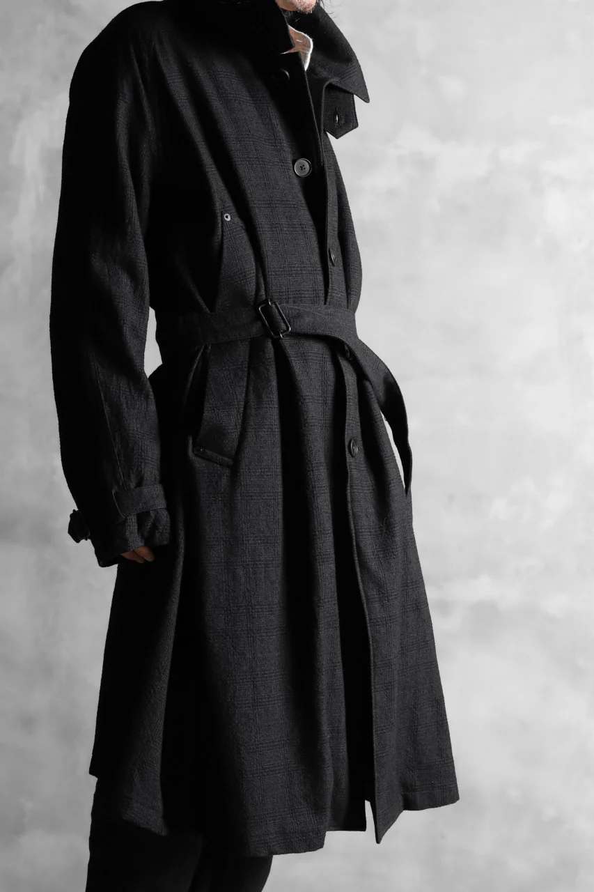 KLASICA DARK CHECK FR-US'40 COAT / WASH OUT MIX WEAVE (DARK CHECK) - Image 40
