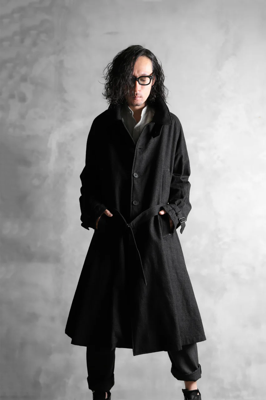 KLASICA DARK CHECK FR-US'40 COAT / WASH OUT MIX WEAVE (DARK CHECK) - Image 42