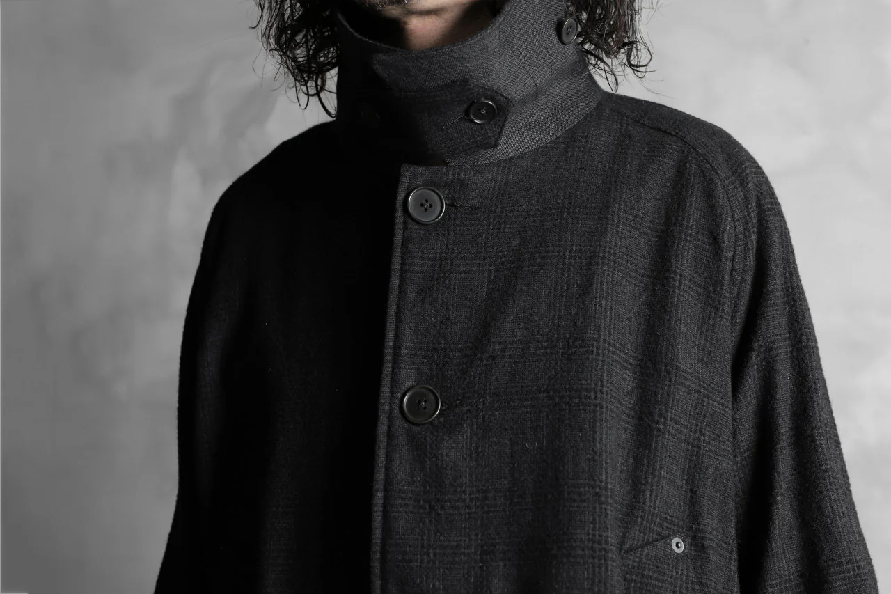 KLASICA DARK CHECK FR-US'40 COAT / WASH OUT MIX WEAVE (DARK CHECK) - Image 48