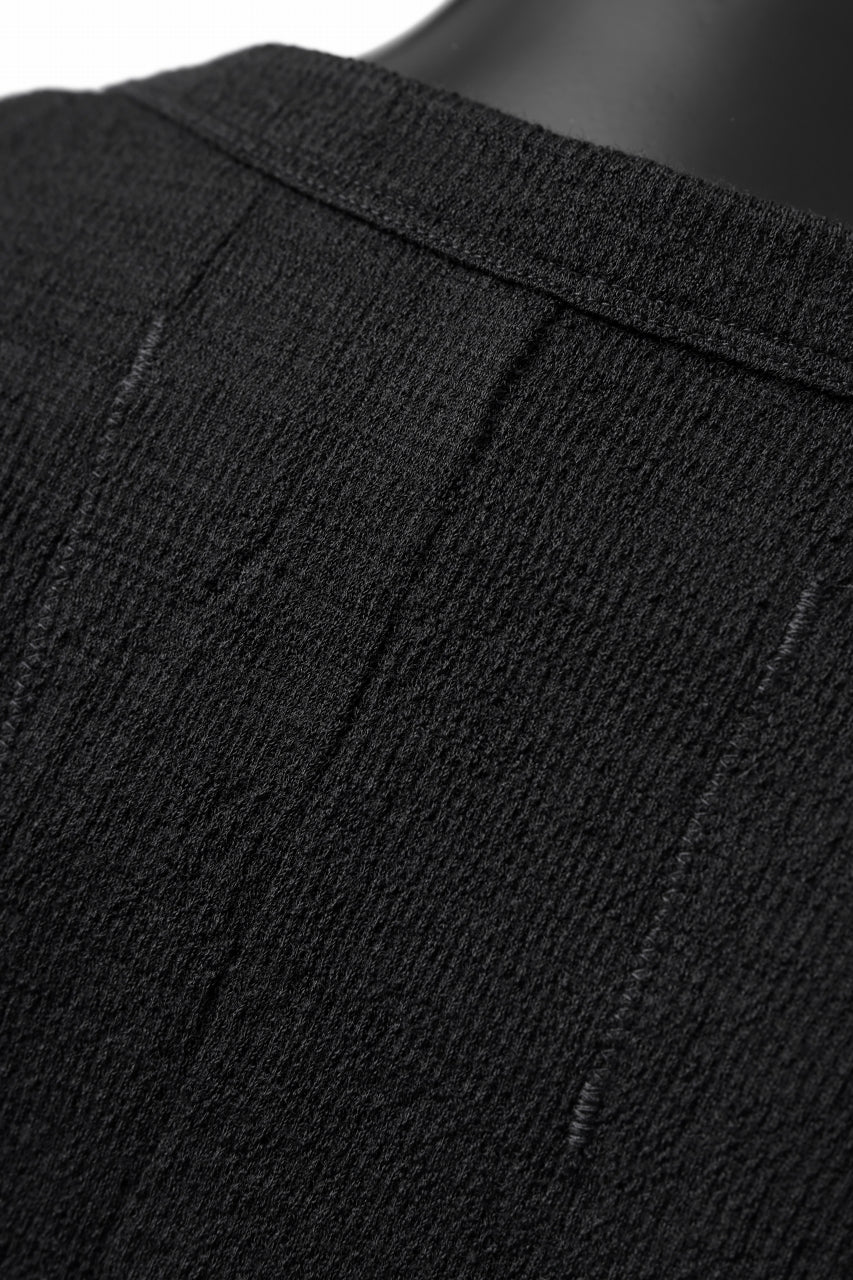 KLASICA DOZE SIDE POCKET WIDE BODY PULL / JACQUARD KNIT JERSEY (BLACK) - Image 15