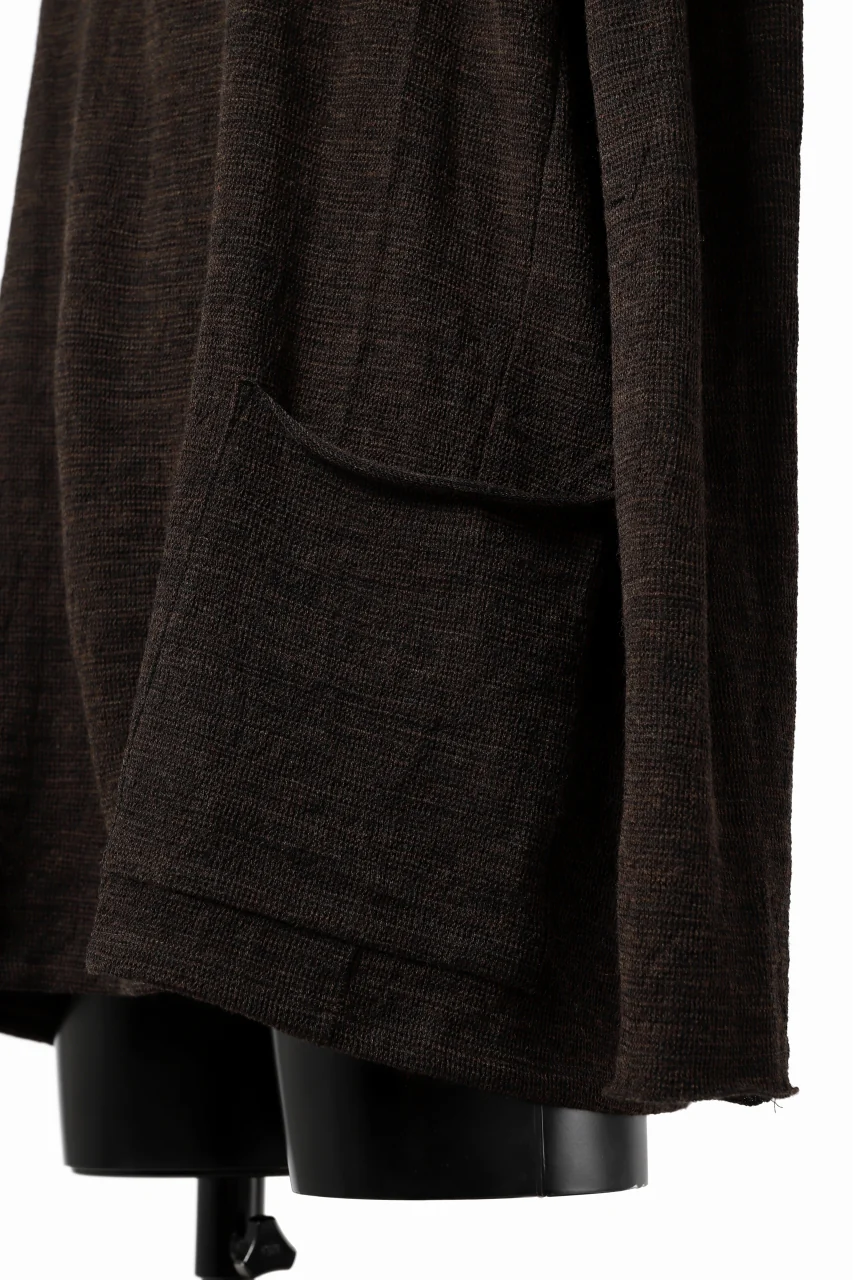 KLASICA DOZE SIDE POCKET WIDE BODY PULL / JACQUARD KNIT JERSEY (DARK OLIVE) - Image 10
