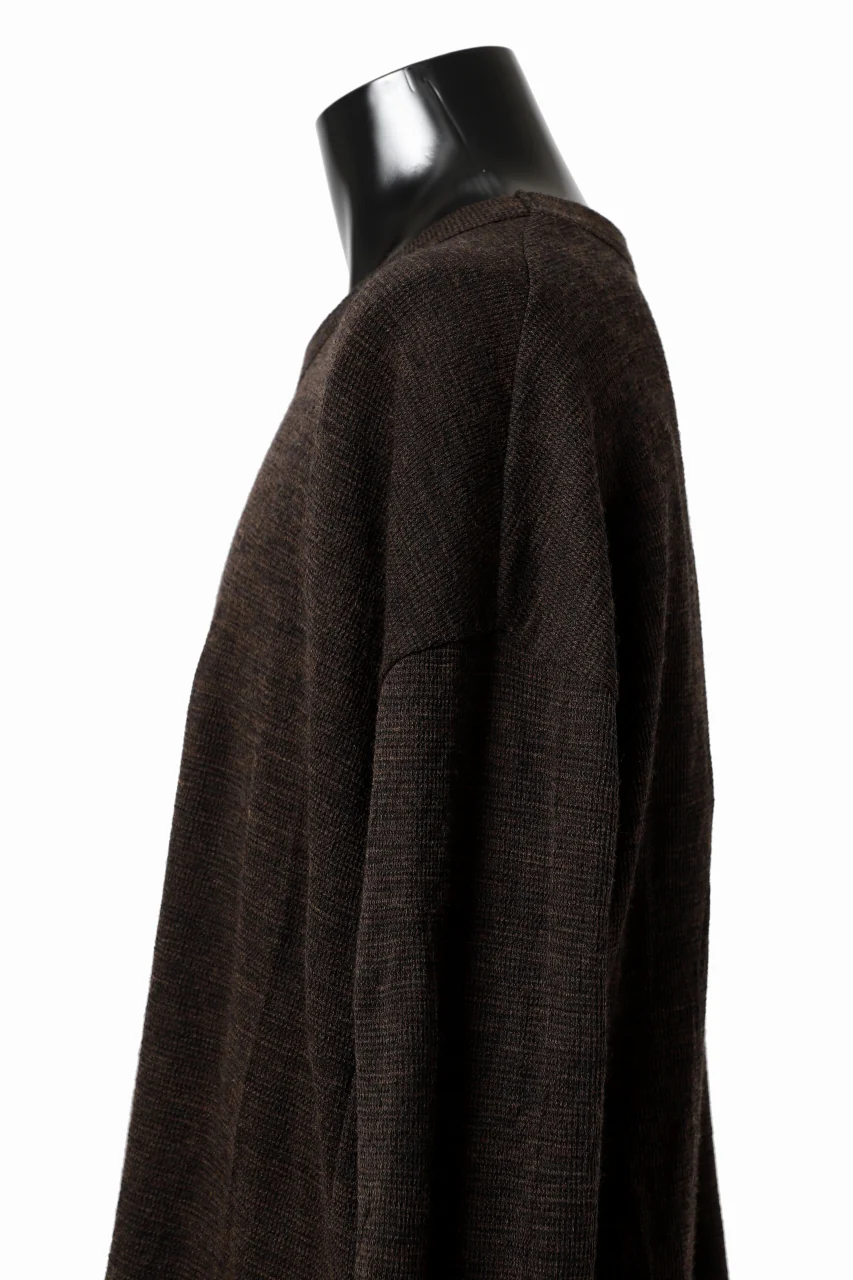 KLASICA DOZE SIDE POCKET WIDE BODY PULL / JACQUARD KNIT JERSEY (DARK OLIVE) - Image 11