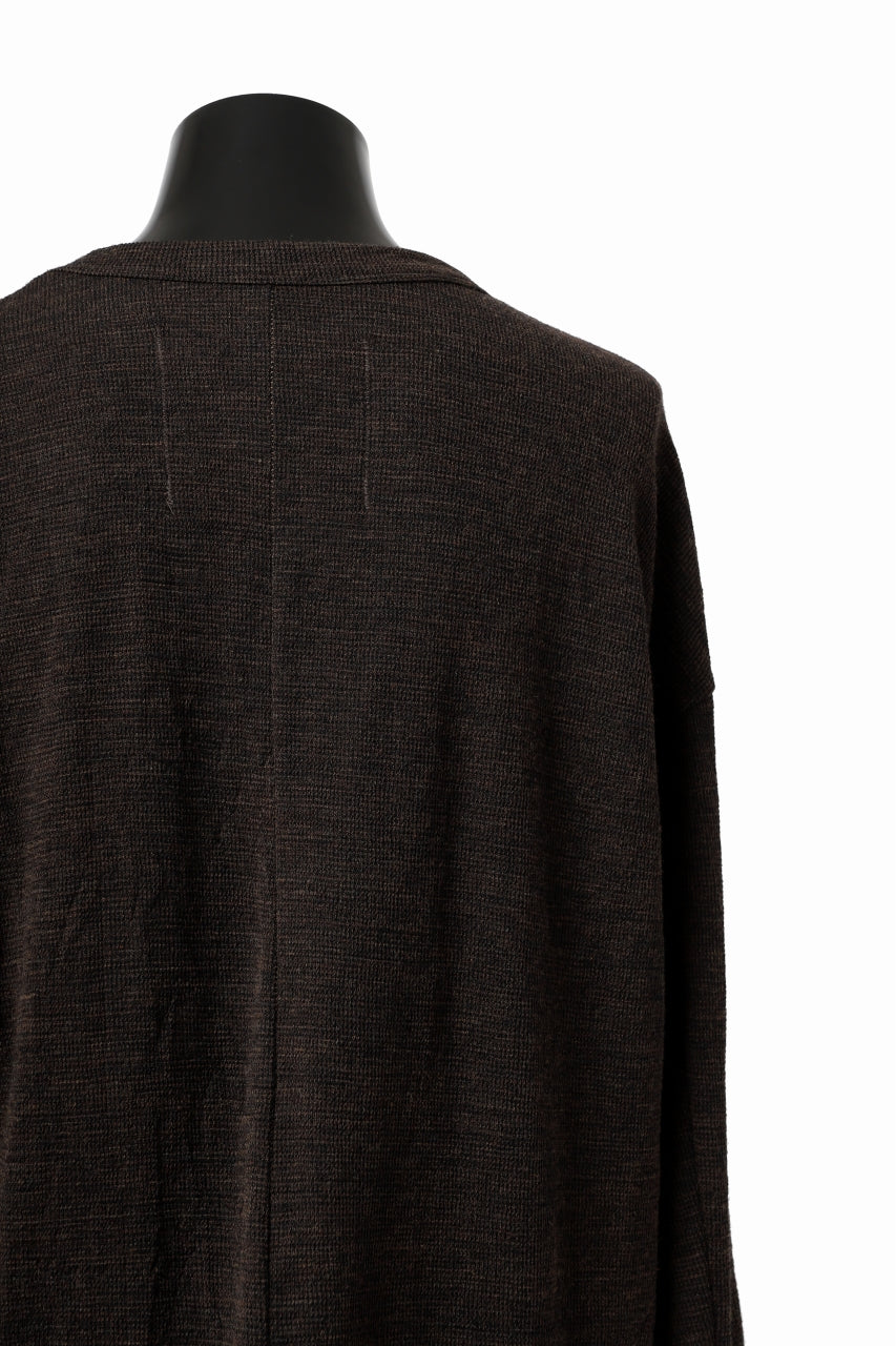 KLASICA DOZE SIDE POCKET WIDE BODY PULL / JACQUARD KNIT JERSEY (DARK OLIVE) - Image 12