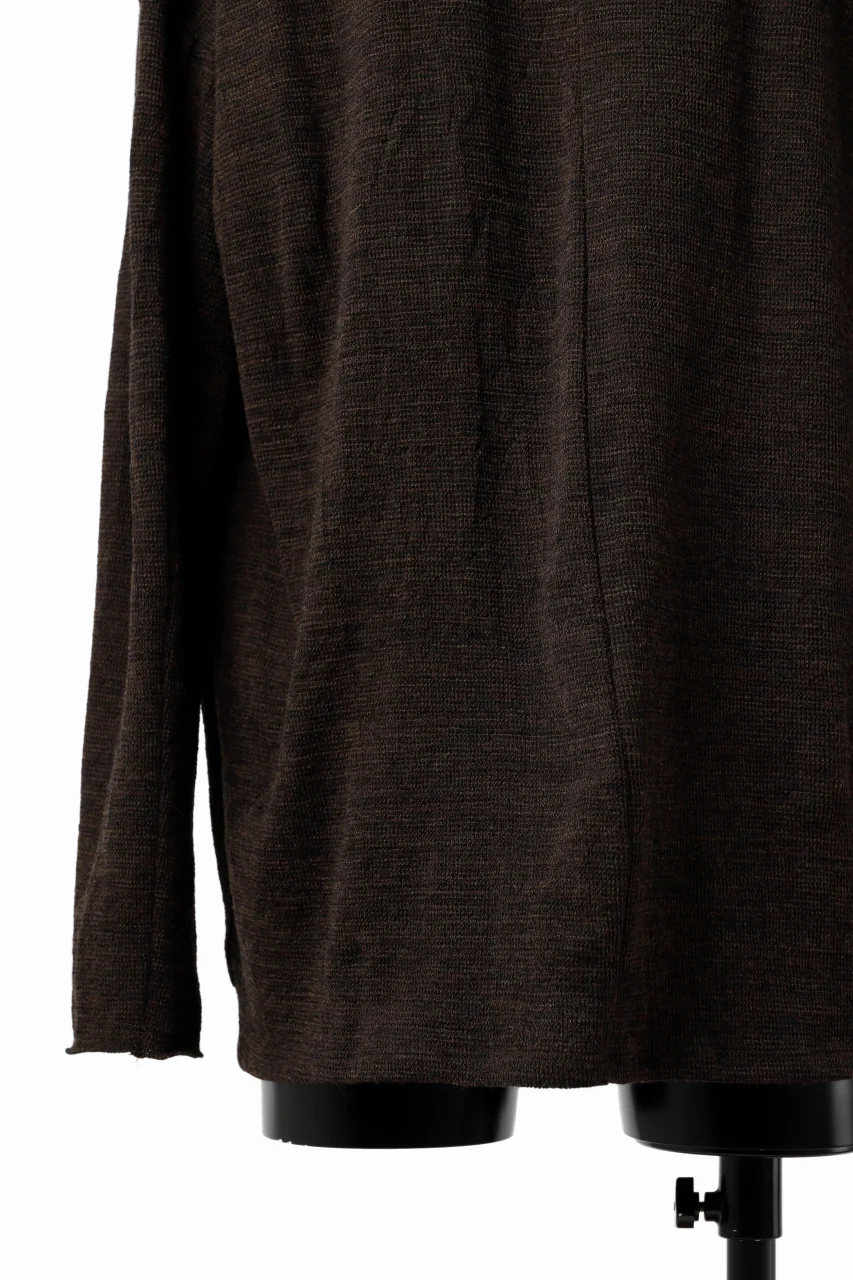 KLASICA DOZE SIDE POCKET WIDE BODY PULL / JACQUARD KNIT JERSEY (DARK OLIVE) - Image 13