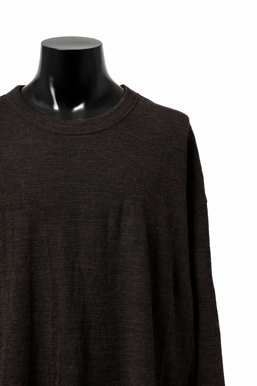 KLASICA DOZE SIDE POCKET WIDE BODY PULL / JACQUARD KNIT JERSEY (DARK OLIVE) - Image 5