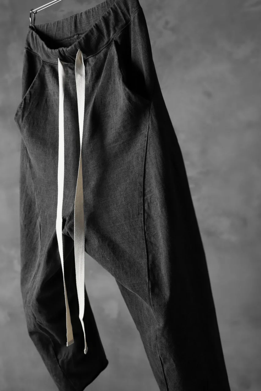 KLASICA DROP CROTCH CURVED PANTS / GARMENT PIGMENT DYED (PIGMENT GREY) - Image 10