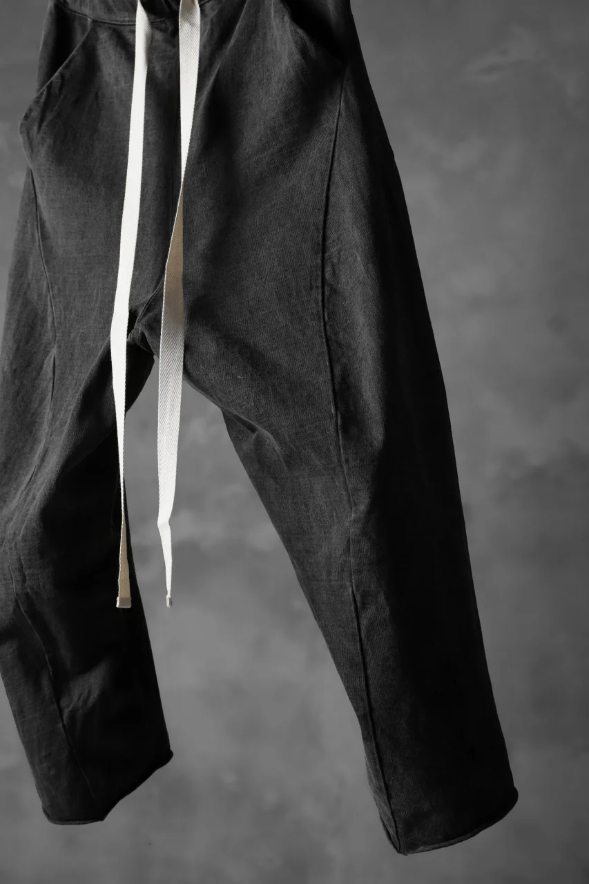 KLASICA DROP CROTCH CURVED PANTS / GARMENT PIGMENT DYED (PIGMENT GREY) - Image 11