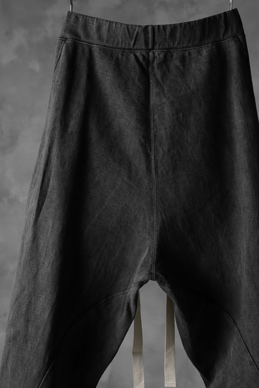 KLASICA DROP CROTCH CURVED PANTS / GARMENT PIGMENT DYED (PIGMENT GREY) - Image 12