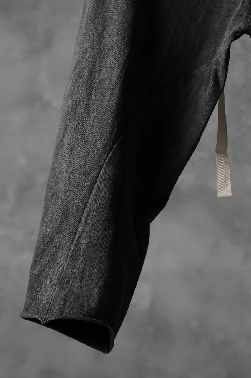 KLASICA DROP CROTCH CURVED PANTS / GARMENT PIGMENT DYED (PIGMENT GREY) - Image 13