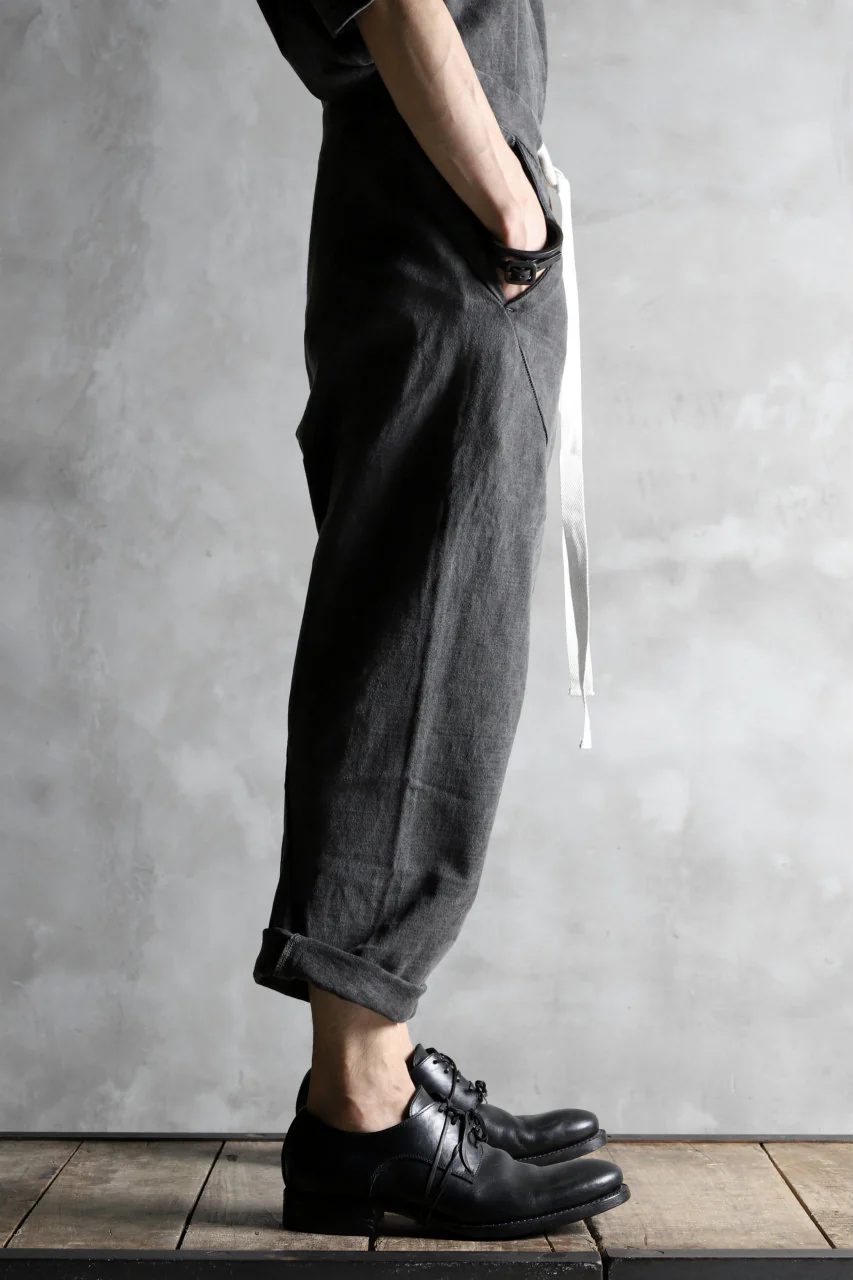 KLASICA DROP CROTCH CURVED PANTS / GARMENT PIGMENT DYED (PIGMENT GREY) - Image 18