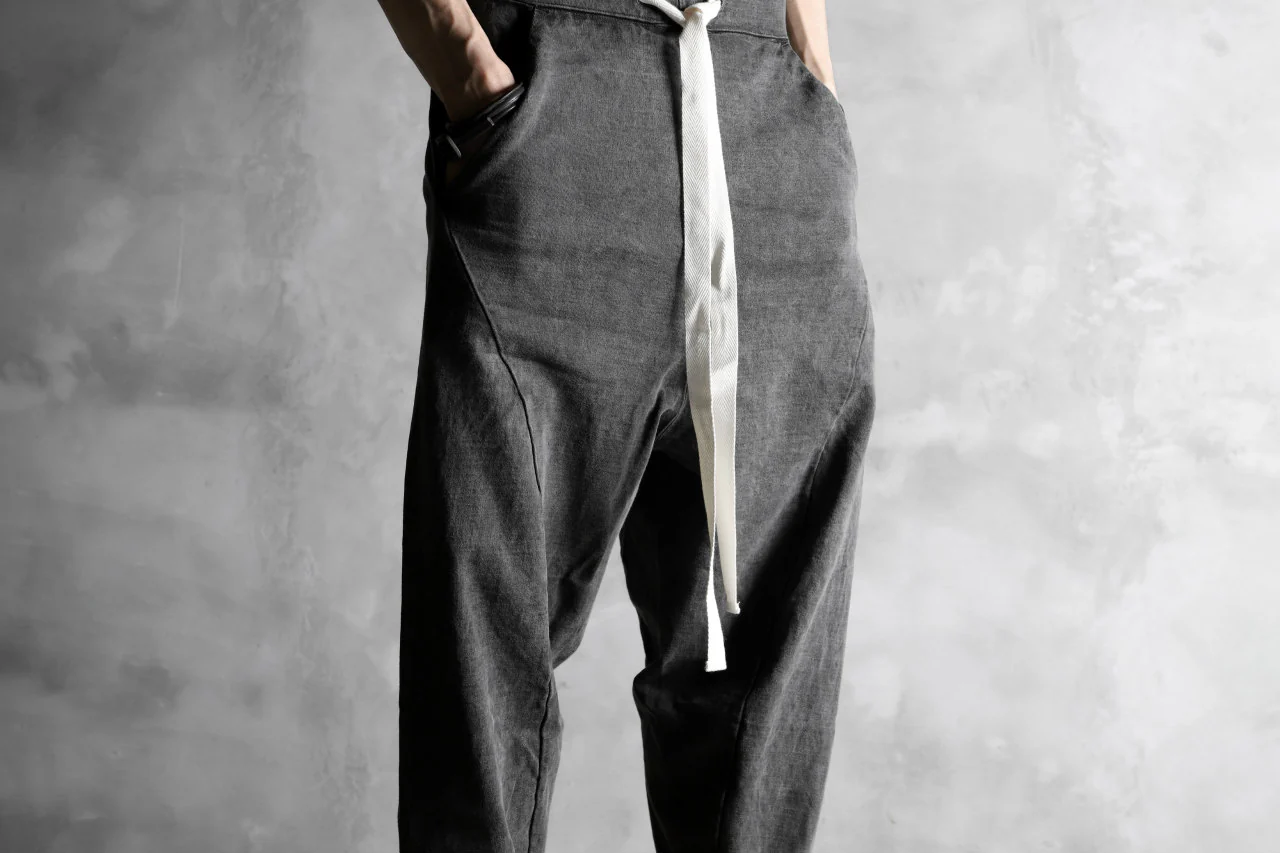 KLASICA DROP CROTCH CURVED PANTS / GARMENT PIGMENT DYED (PIGMENT GREY) - Image 23