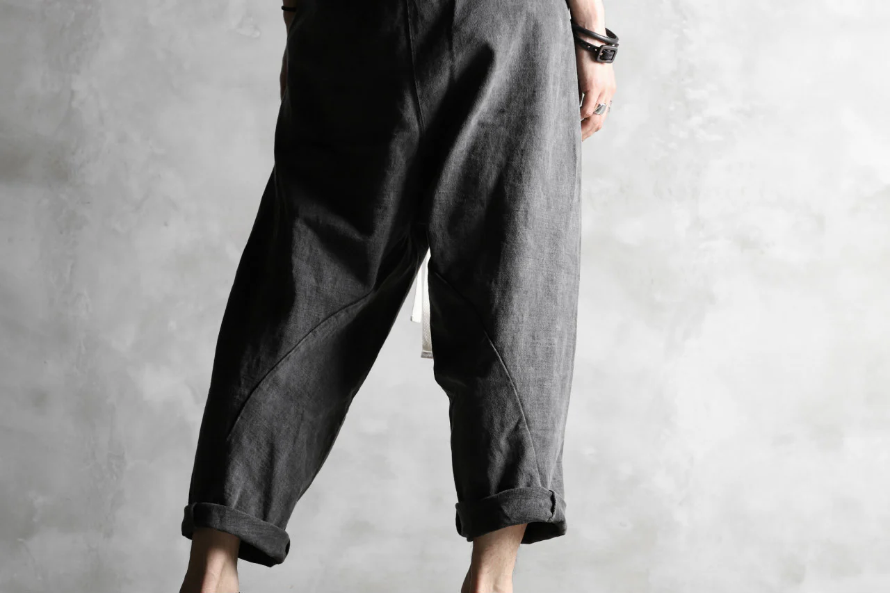KLASICA DROP CROTCH CURVED PANTS / GARMENT PIGMENT DYED (PIGMENT GREY) - Image 24