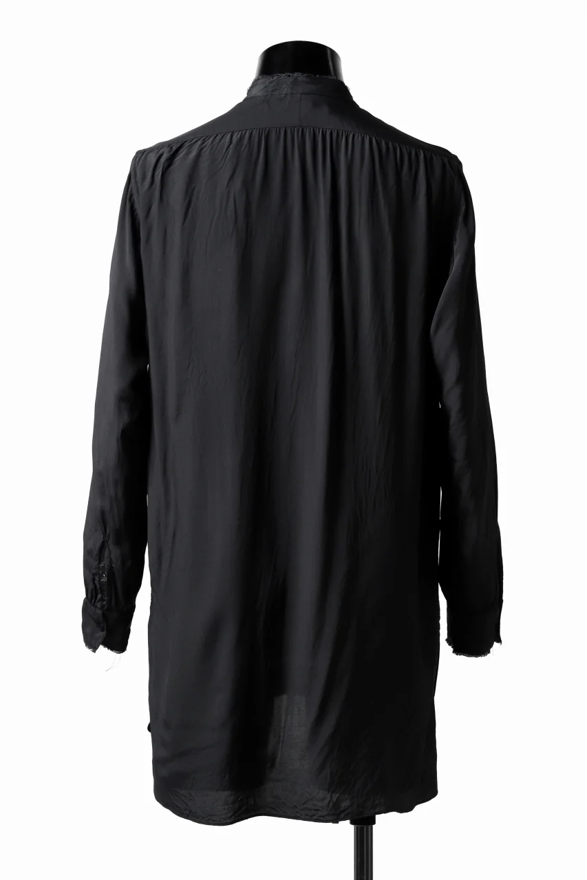 KLASICA exclusive SH-021 LONG SHIRT / FUJI ETTE (BLACK) - Image 15