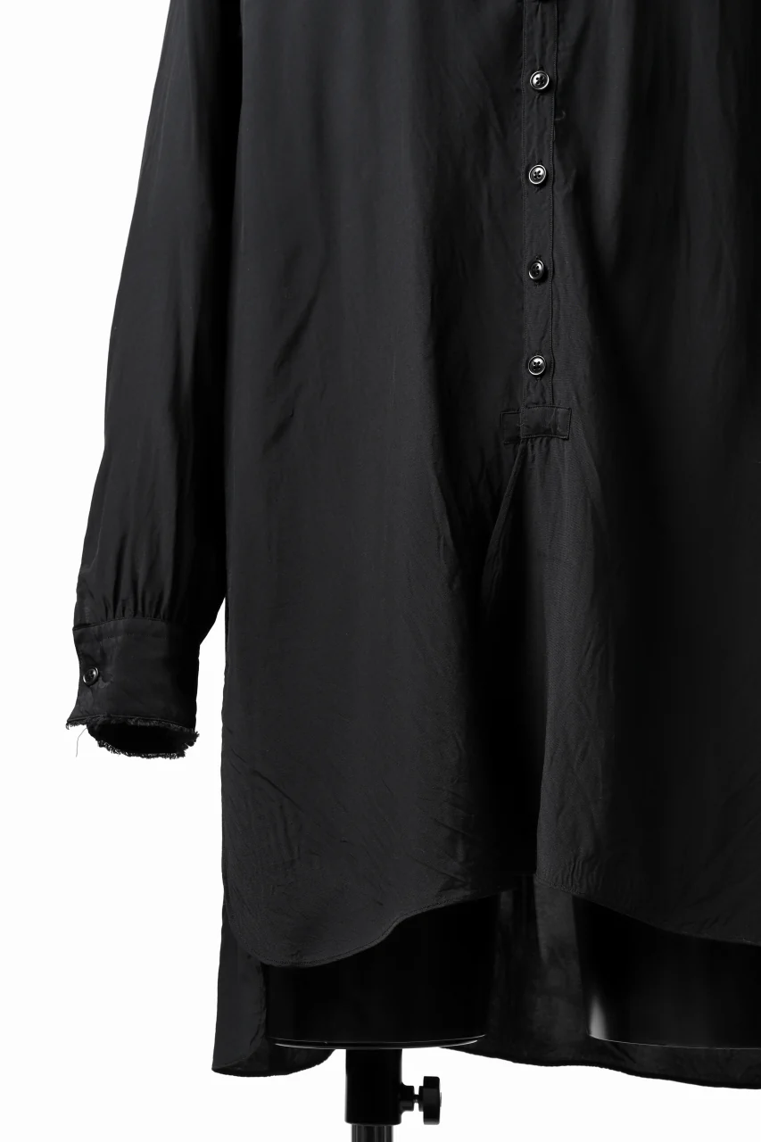 KLASICA exclusive SH-021 LONG SHIRT / FUJI ETTE (BLACK) - Image 18